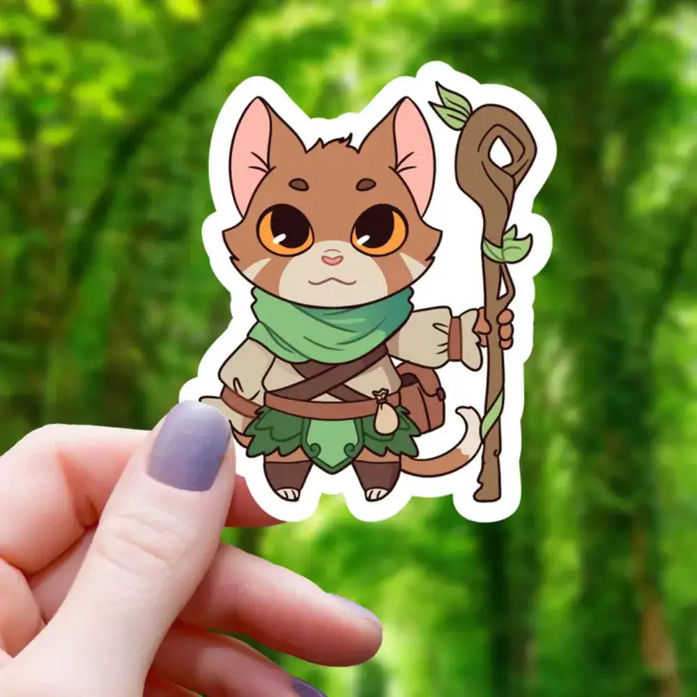 Druid Cat Sticker - Gifts