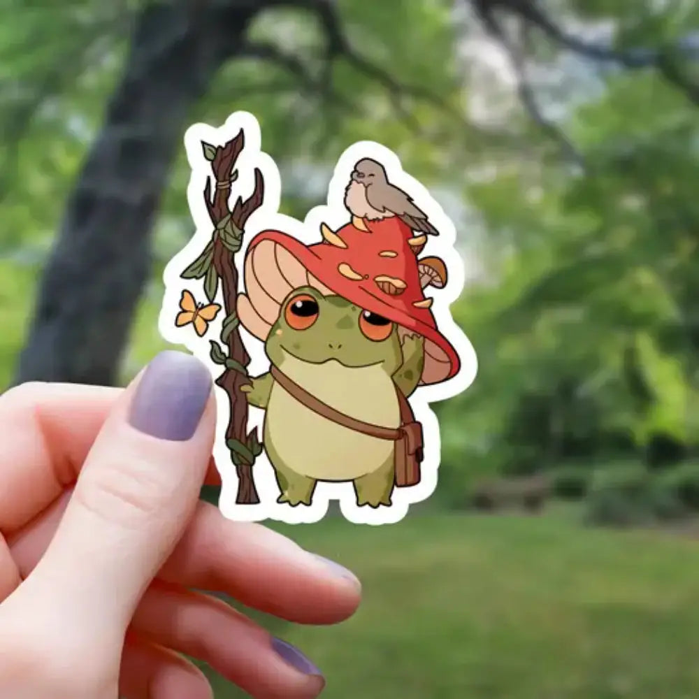 Druid Frog Sticker - Gifts