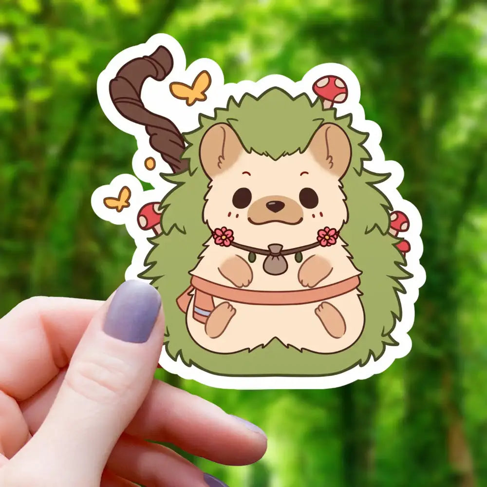Druid Hedgehog Sticker - Gifts