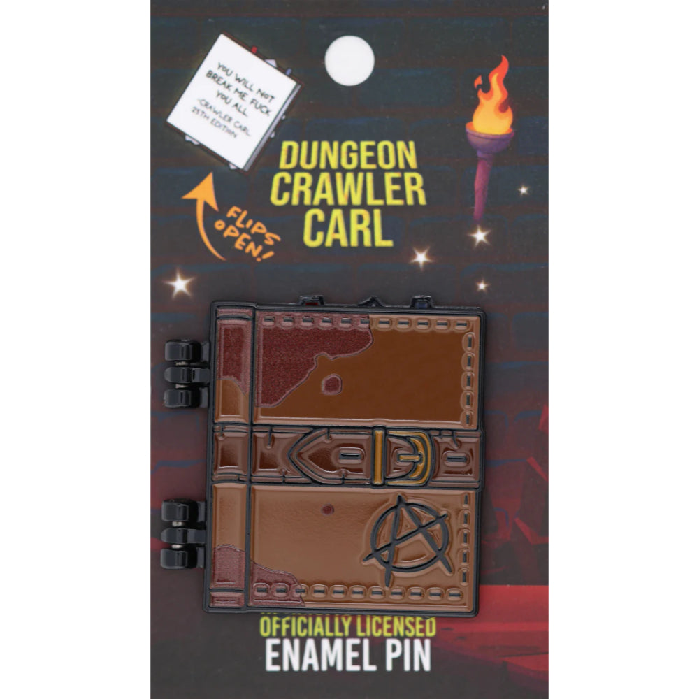 Dungeon Crawler Carl Dungeon Anarchist’s Cookbook Enamel Pin - Dice & Dice Supplies