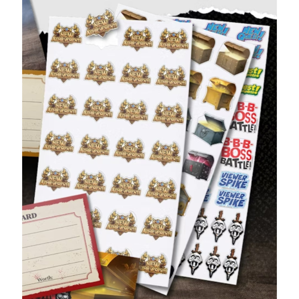 Dungeon Crawler Carl RPG Character Journal Sticker Bundle