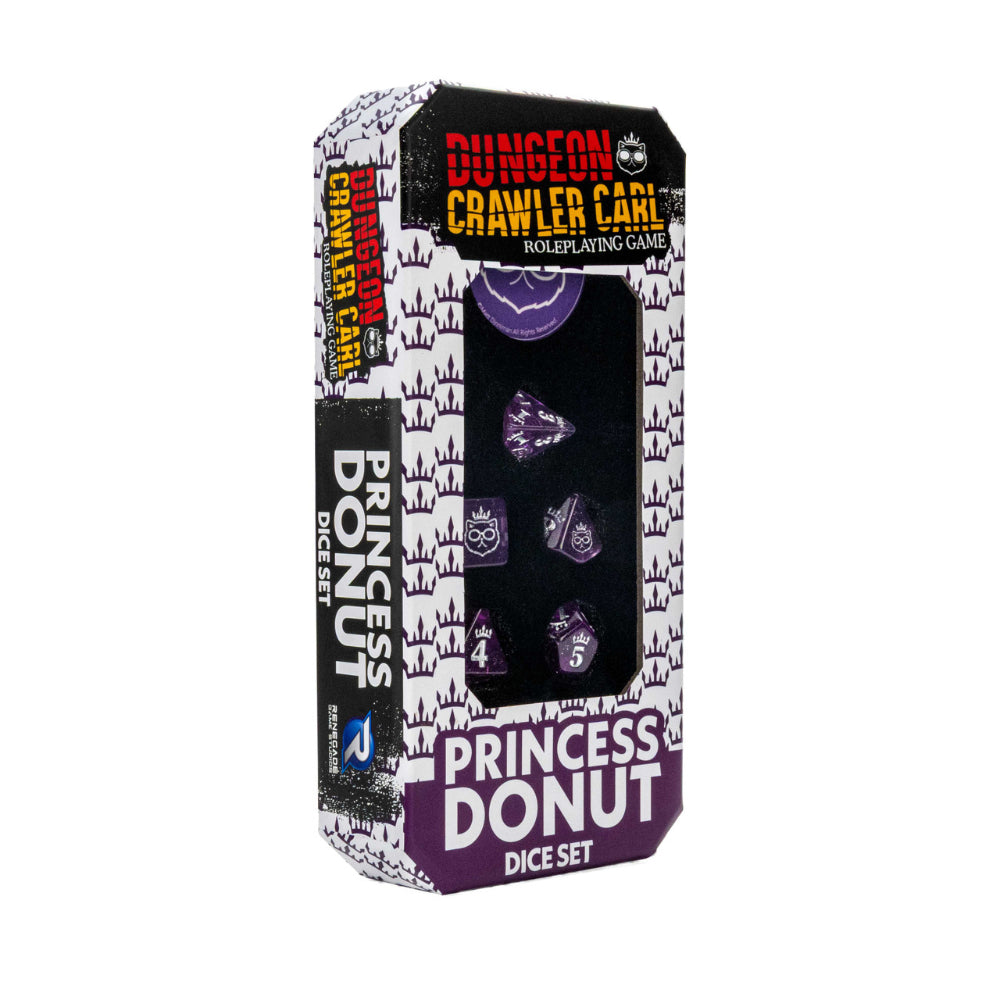 Dungeon Crawler Carl RPG Princess Donut Polyhedral Dice Set (8)