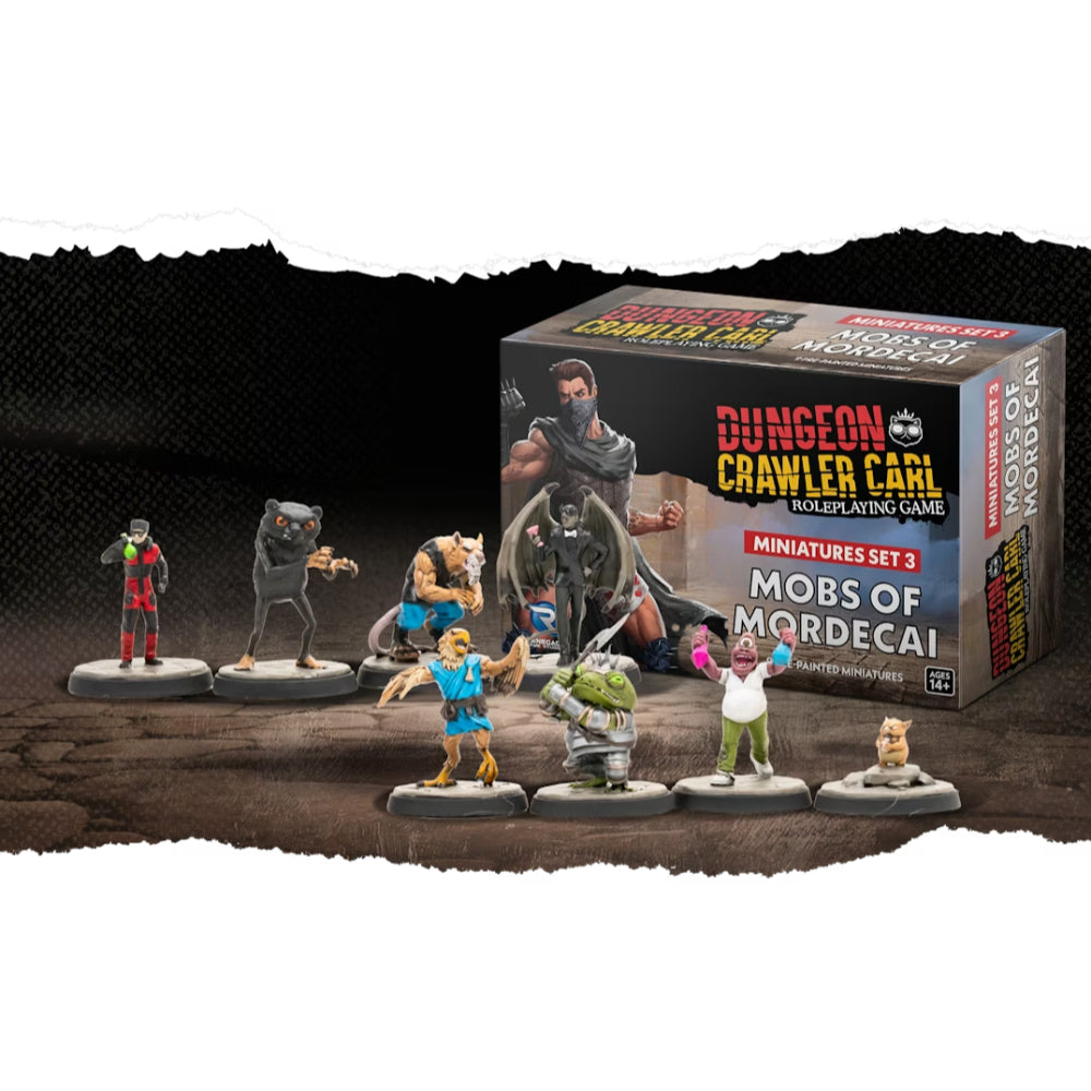 Dungeon Crawler Carl RPG The Mobs of Mordecai Miniatures Set 3