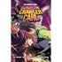Dungeon crawler carl the graphic novel volume 2 features vibrant comic art with a green monster and dark-clothed character on purple background