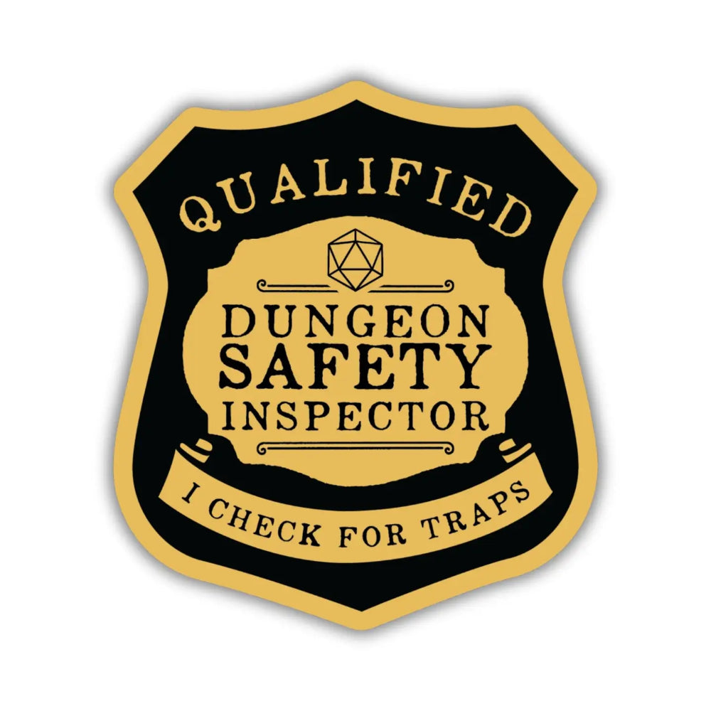 Dungeon Safety Inspector Sticker - Gifts