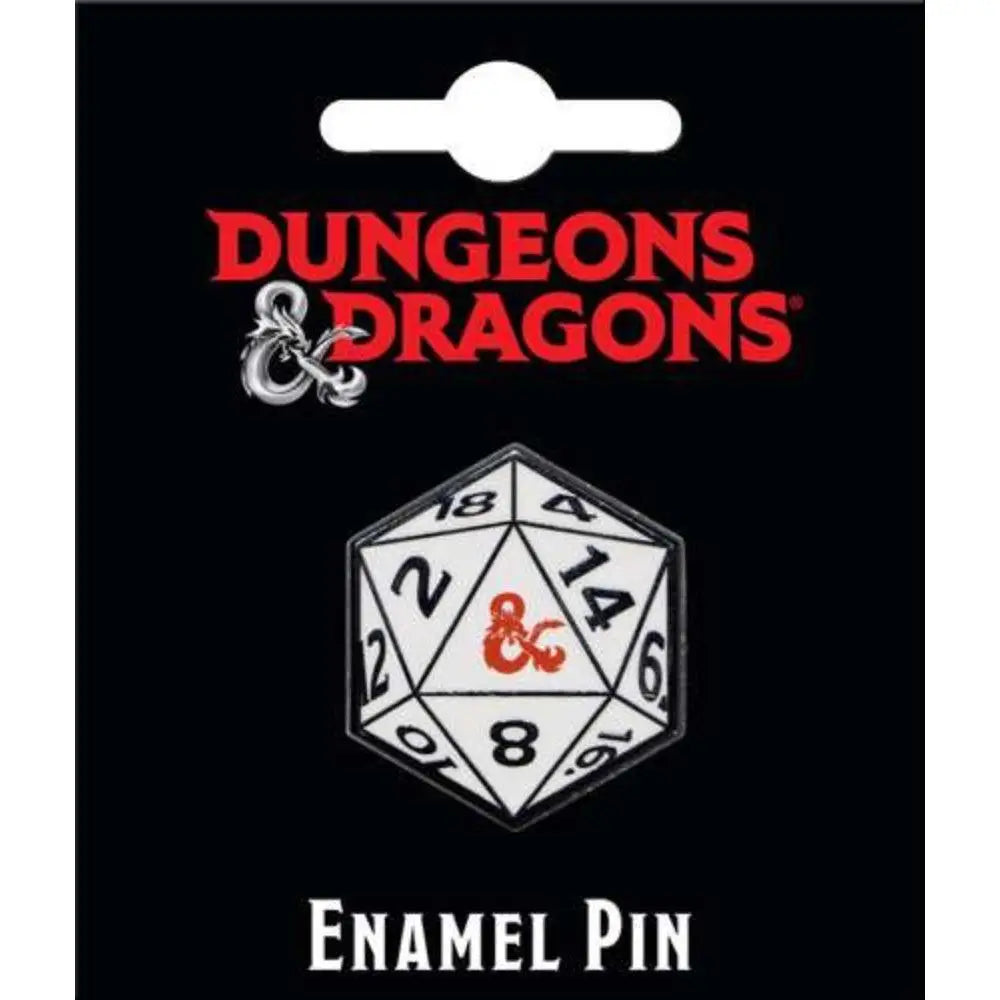 Dungeons and Dragons d20 Pin - Gifts