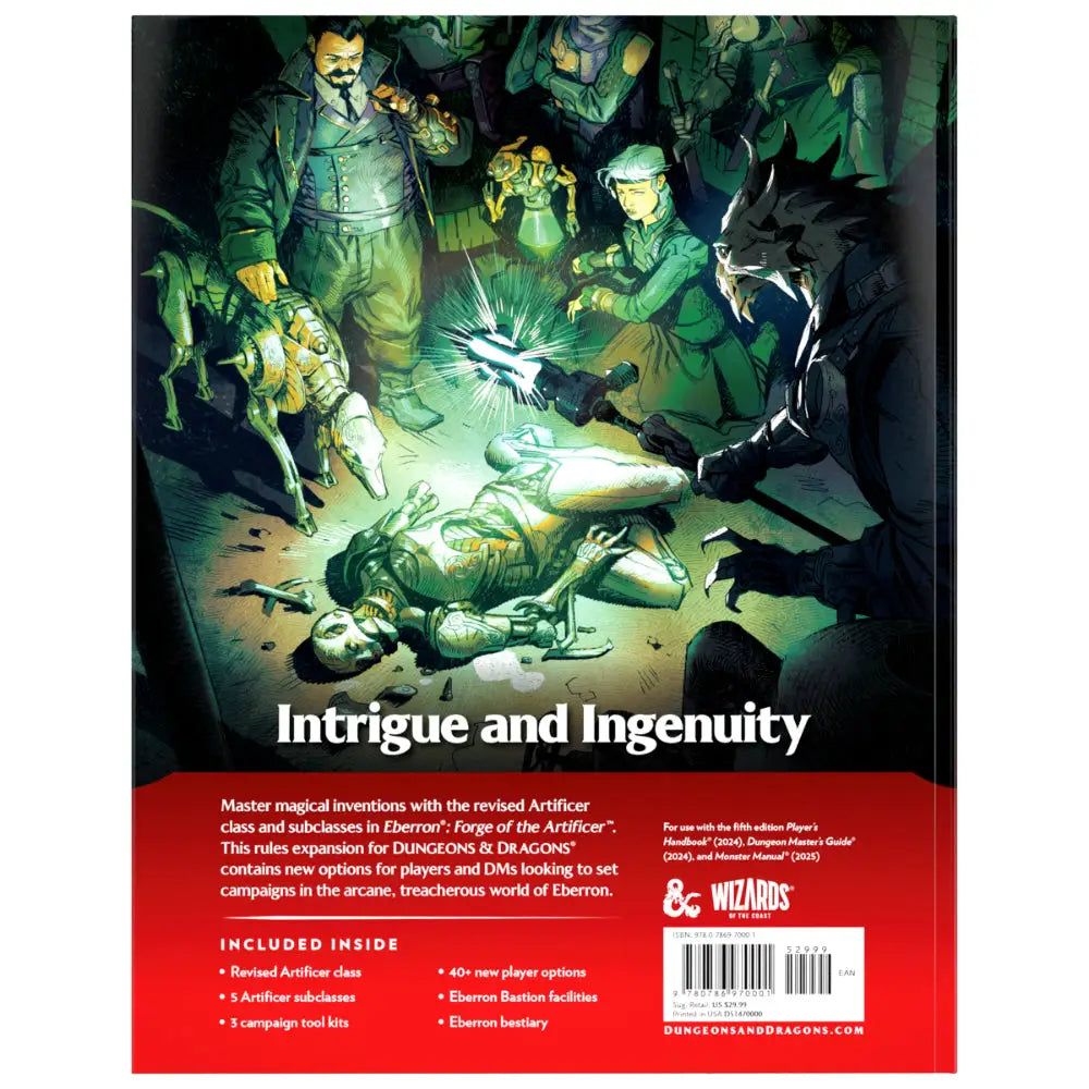 Dungeons and Dragons Eberron Forge of the Artificer - Roleplaying Games