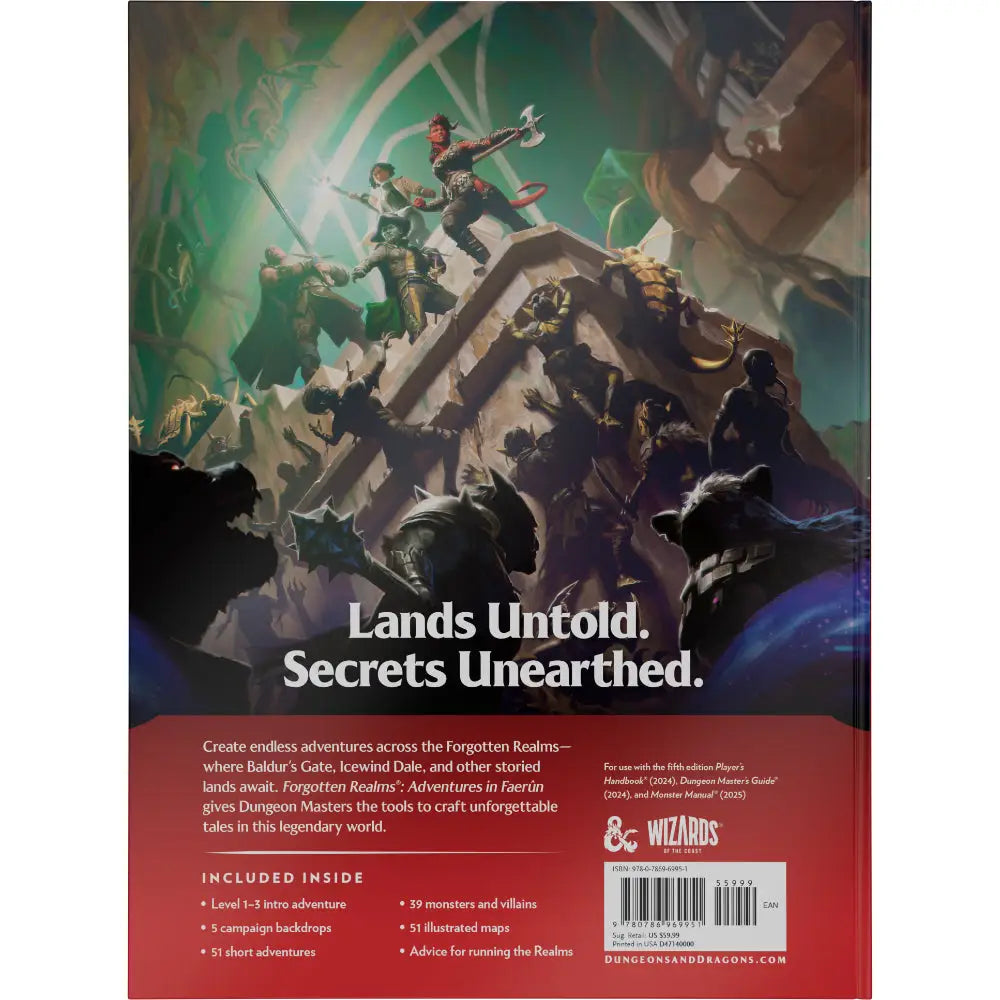 Dungeons and Dragons Forgotten Realms: Adventures in Faerun - Roleplaying Games