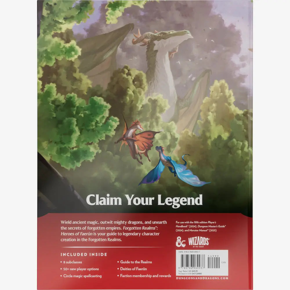 Dungeons and Dragons Forgotten Realms: Heroes of Faerun - Roleplaying Games
