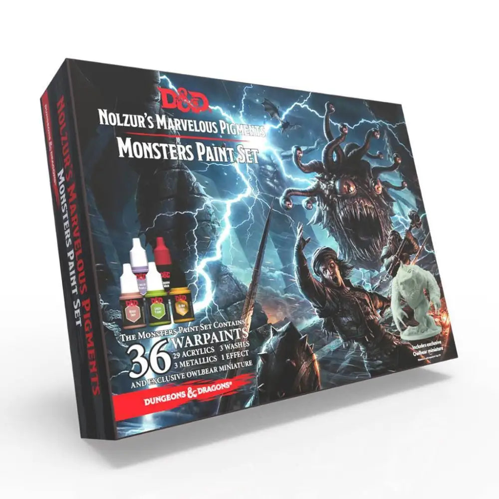 Dungeons and Dragons Nolzur's Marvelous Pigments Monster Paint Set Paint & Tools Army Painter   