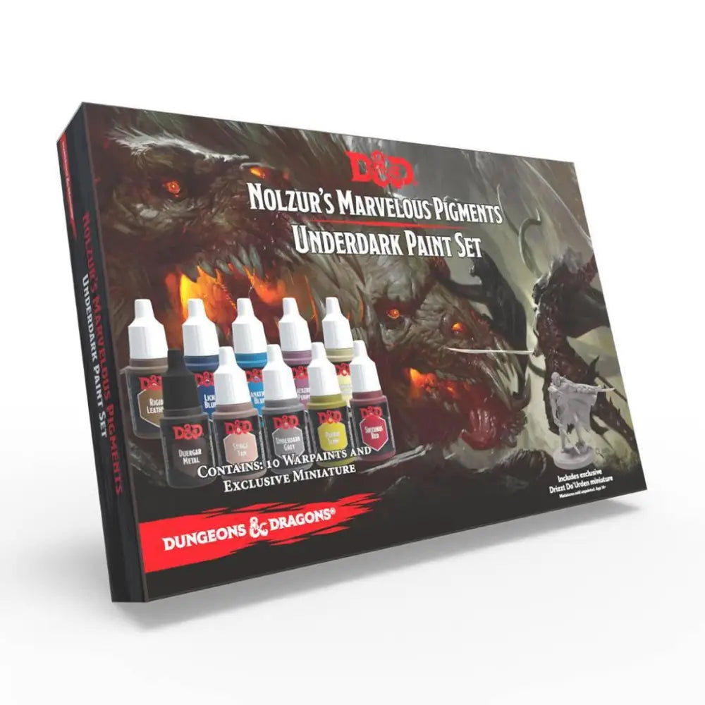 Dungeons and Dragons Nolzur's Marvelous Pigments Underdark Paint Set Paint & Tools Army Painter   