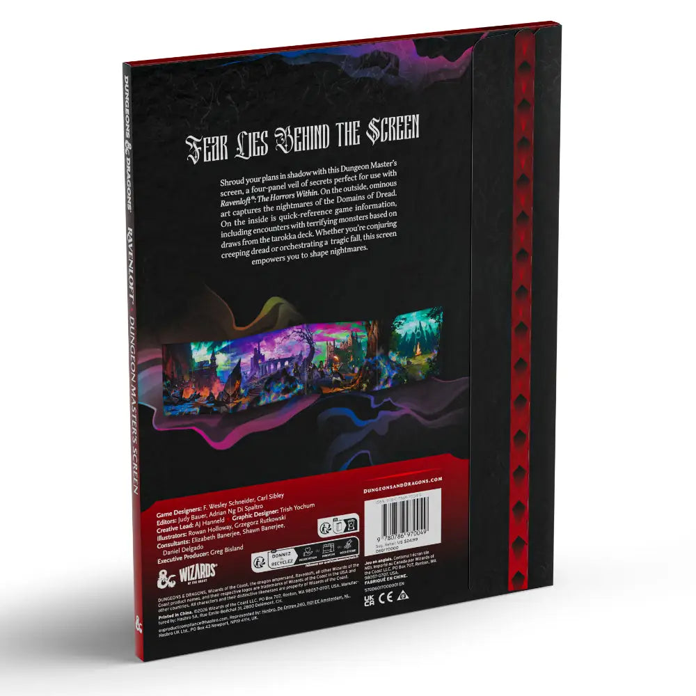 Dungeons and Dragons Ravenloft: The Horrors Within Dungeon Master’s Screen - Roleplaying Games