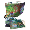 Colorful illustrated cardboard game box for dungeons and kittens rpg storyteller’s kit featuring cartoon cats and forest scenes