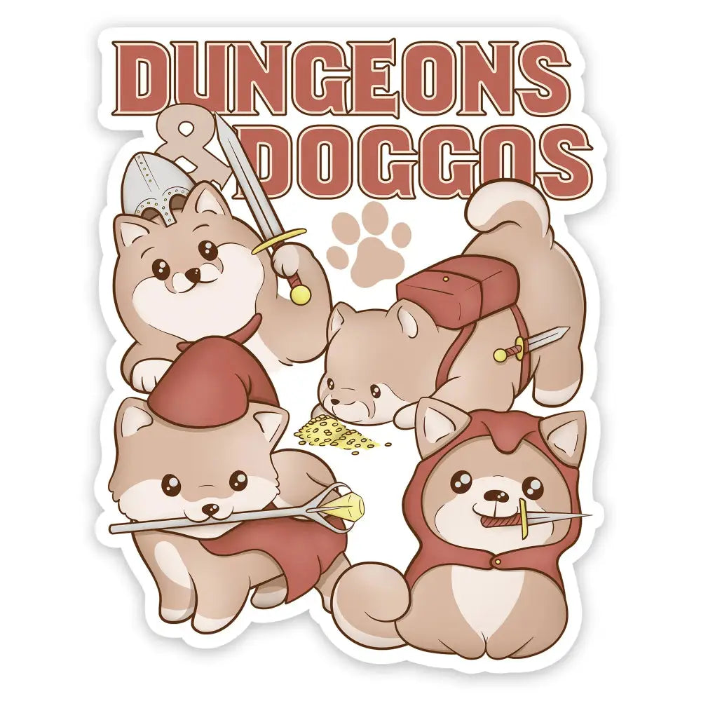 Dungeons & Doggos Sticker - Gifts