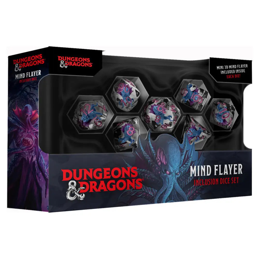 Dungeons & Dragons Mind Flayer Polyhedral (D&D) Dice Set (7) - Dice & Dice Supplies