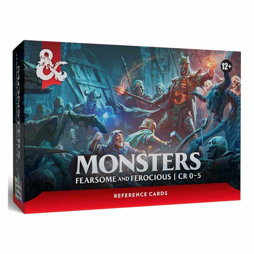 Dungeons & Dragons Reference Cards: Monsters - Fearsome and Ferocious (CR 0-5) - Roleplaying Games