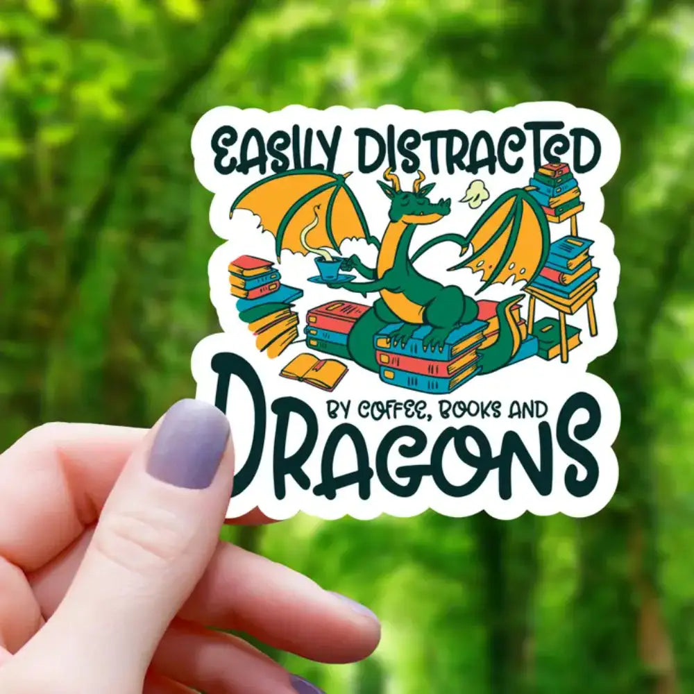 Easily Distracted Sticker - Gifts