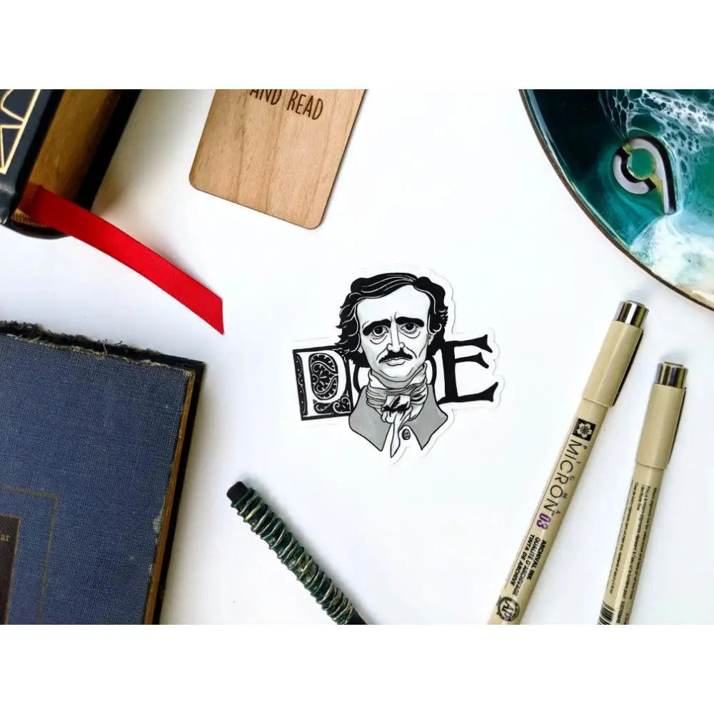 Edgar Allen Poe Sticker - Gifts