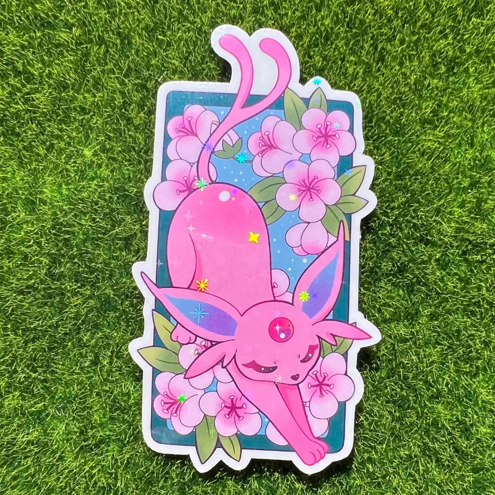 Eevelutions Espeo Flowers Holographic Sticker - Gifts
