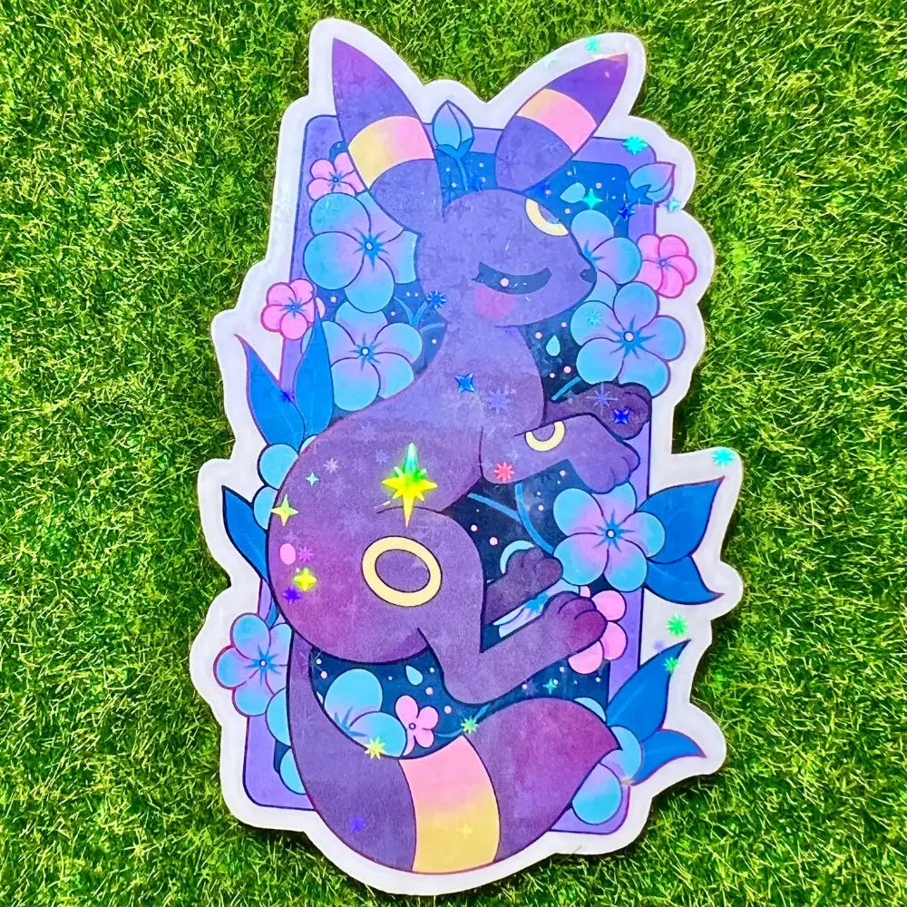 Eevelutions Umbreo Flowers Holographic Sticker - Gifts