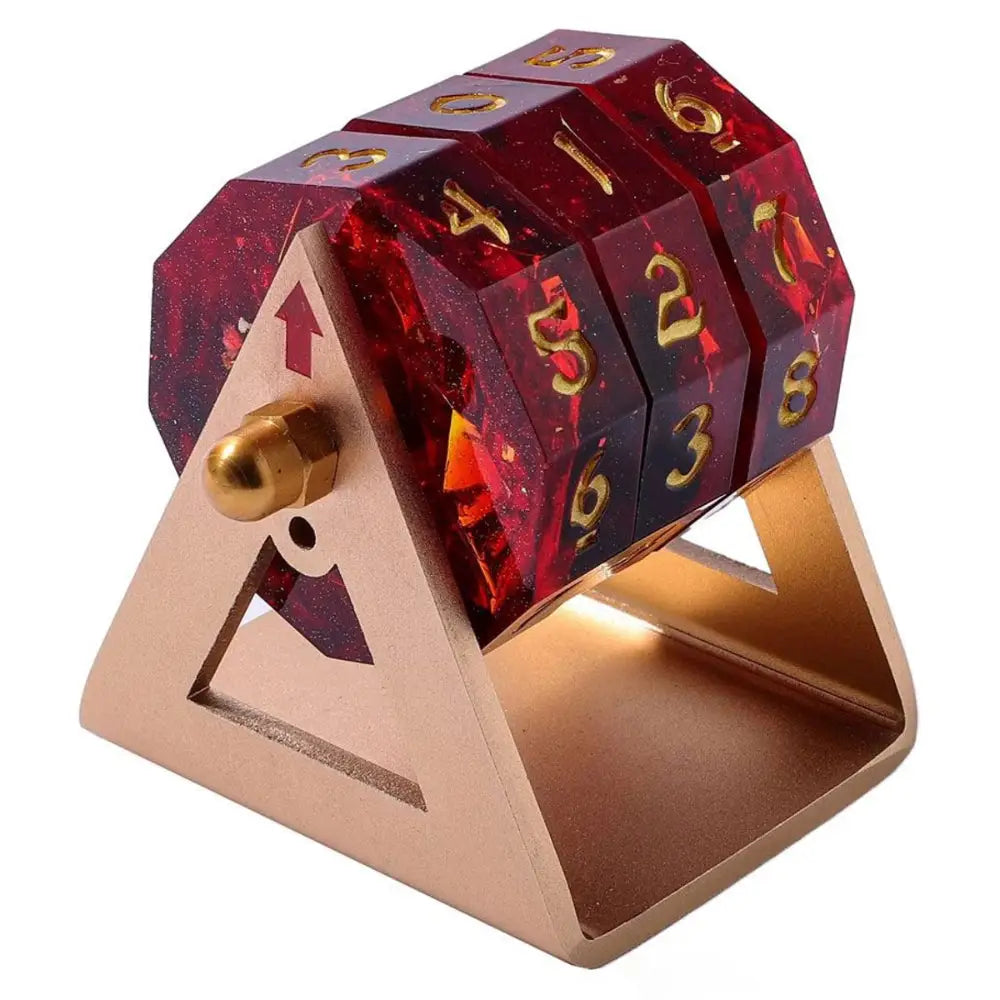 Eldritch Dial Gaming Counter - Red - Card Games