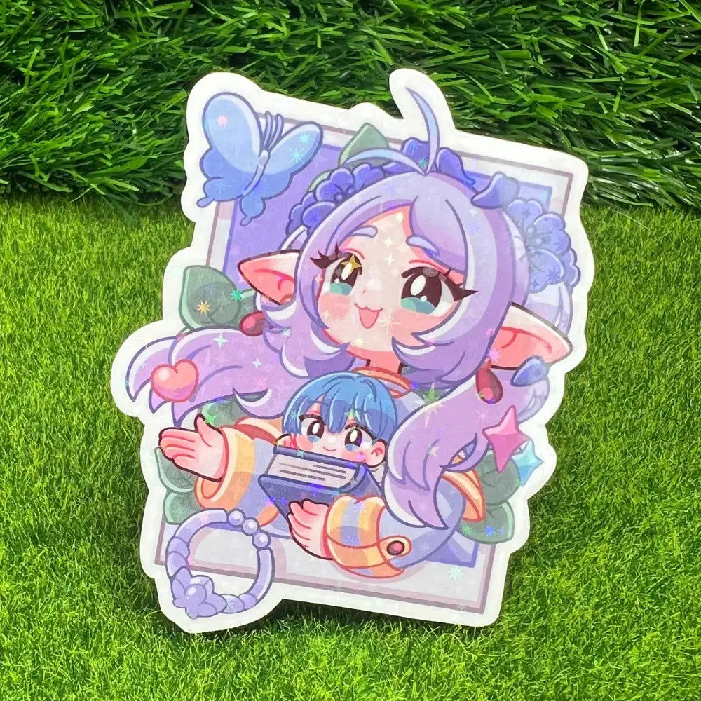 Elf Mage Holographic Sticker - Gifts