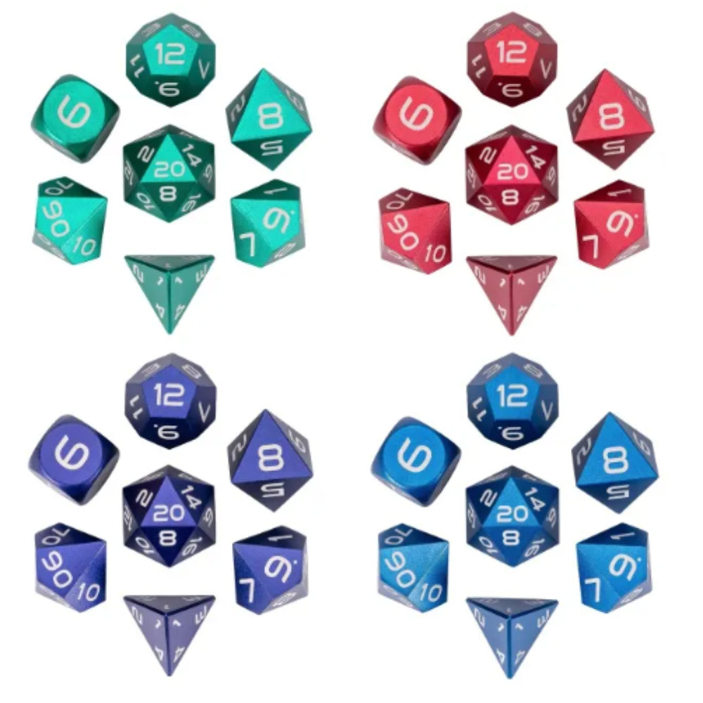 Enchanted Dice Digital Aluminum Polyhedral (D&D) Dice Set (7)