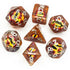 Enchanted Dice Fire Demon Eye Polyhedral (D&D) Dice Set (7) - Dice & Dice Supplies