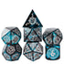 Enchanted Dice Magic Circle Aluminum Polyhedral (D&D) Dice Set (7)