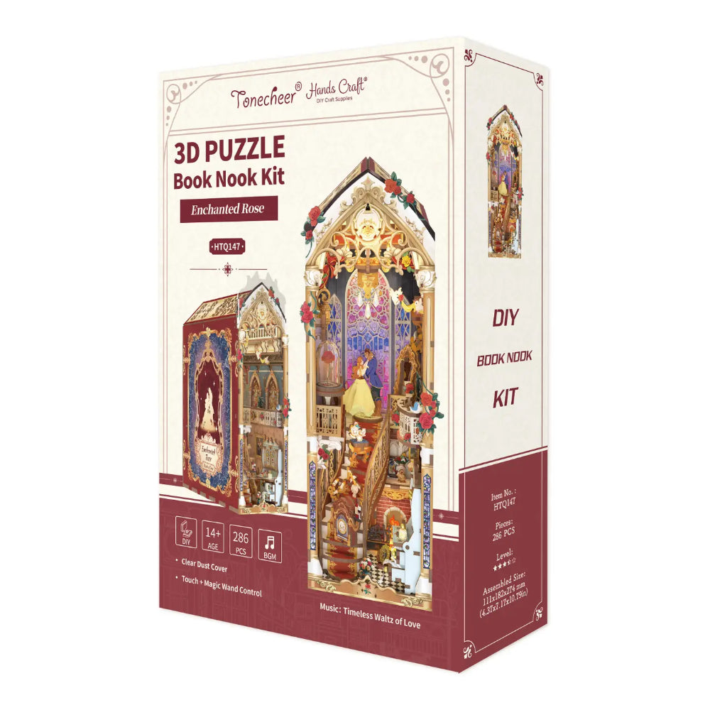 Enchanted Rose w/Dust Cover Book Nook Kit - Gifts