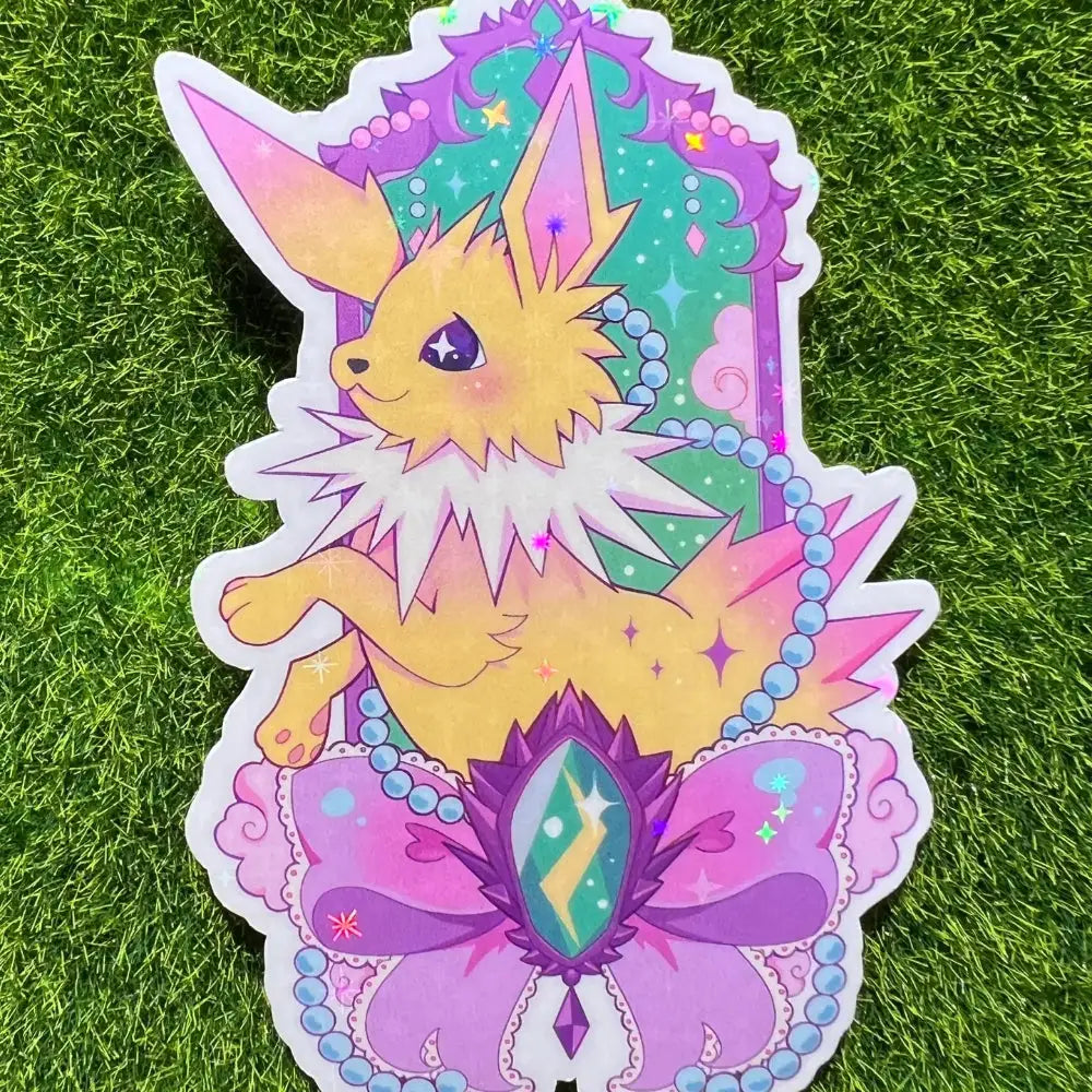 Evolution Jolteo Stone Holographic Sticker - Gifts