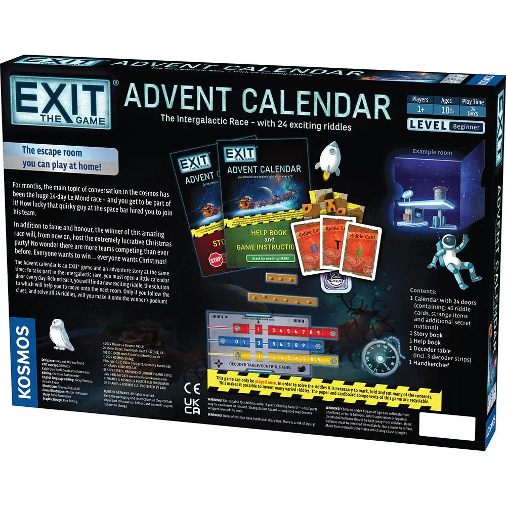 EXIT: Advent Calendar - The Intergalactic Race - Board Games