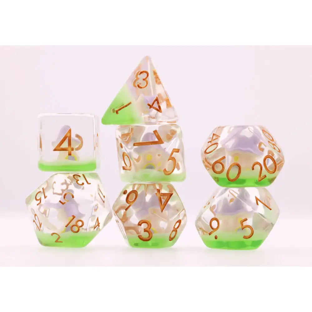 Fairy Dwelling Polyhedral (D&D) Dice Set (7) - Dice & Dice Supplies