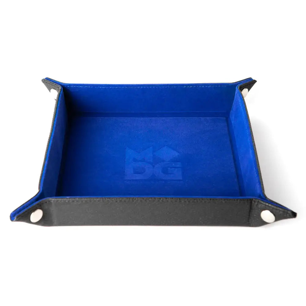 Fanroll Folding Square Dice Tray 10’’x10’’ - Blue - Dice & Dice Supplies