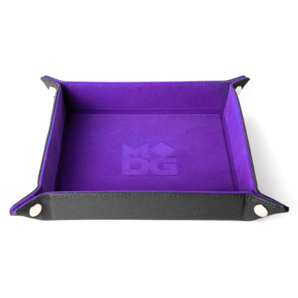 Fanroll Folding Square Dice Tray 10’’x10’’ - Purple - Dice & Dice Supplies