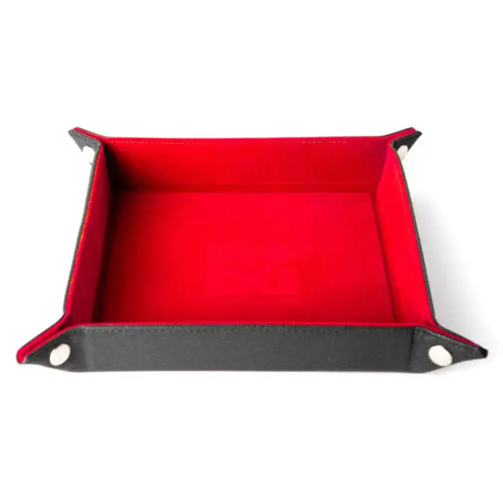 Fanroll Folding Square Dice Tray 10’’x10’’ - Red - Dice & Dice Supplies