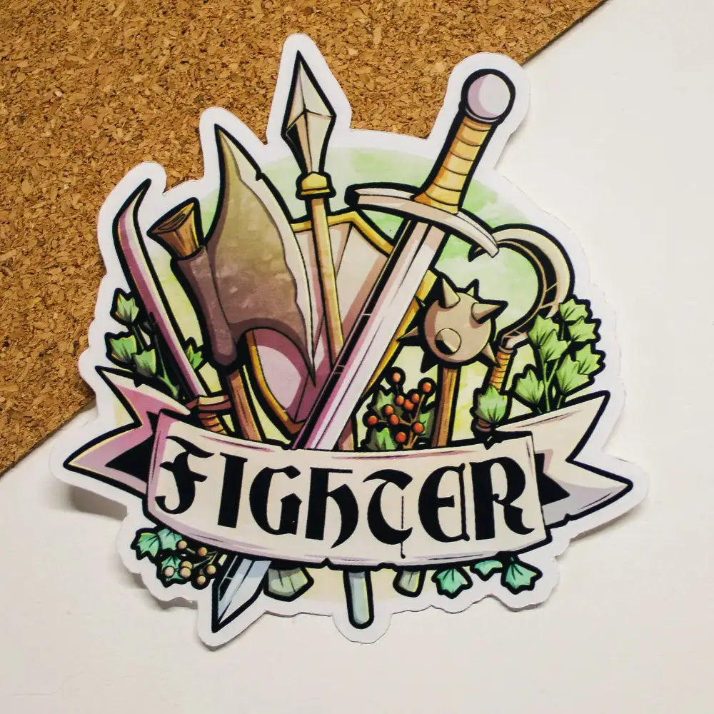 Fighter Class Sticker - Gifts