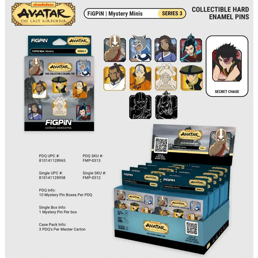 FigPin Avatar the Last Airbender Mystery Mini Pins Series 3 - Dice & Dice Supplies