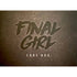 Final girl terror from beyond vignette expansion core box logo with bold distressed black lettering on dark brown background