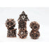 Floral Starburst Metal Polyhedral (D&D) Dice Set (7) - Ancient Bouquet - Dice & Dice Supplies