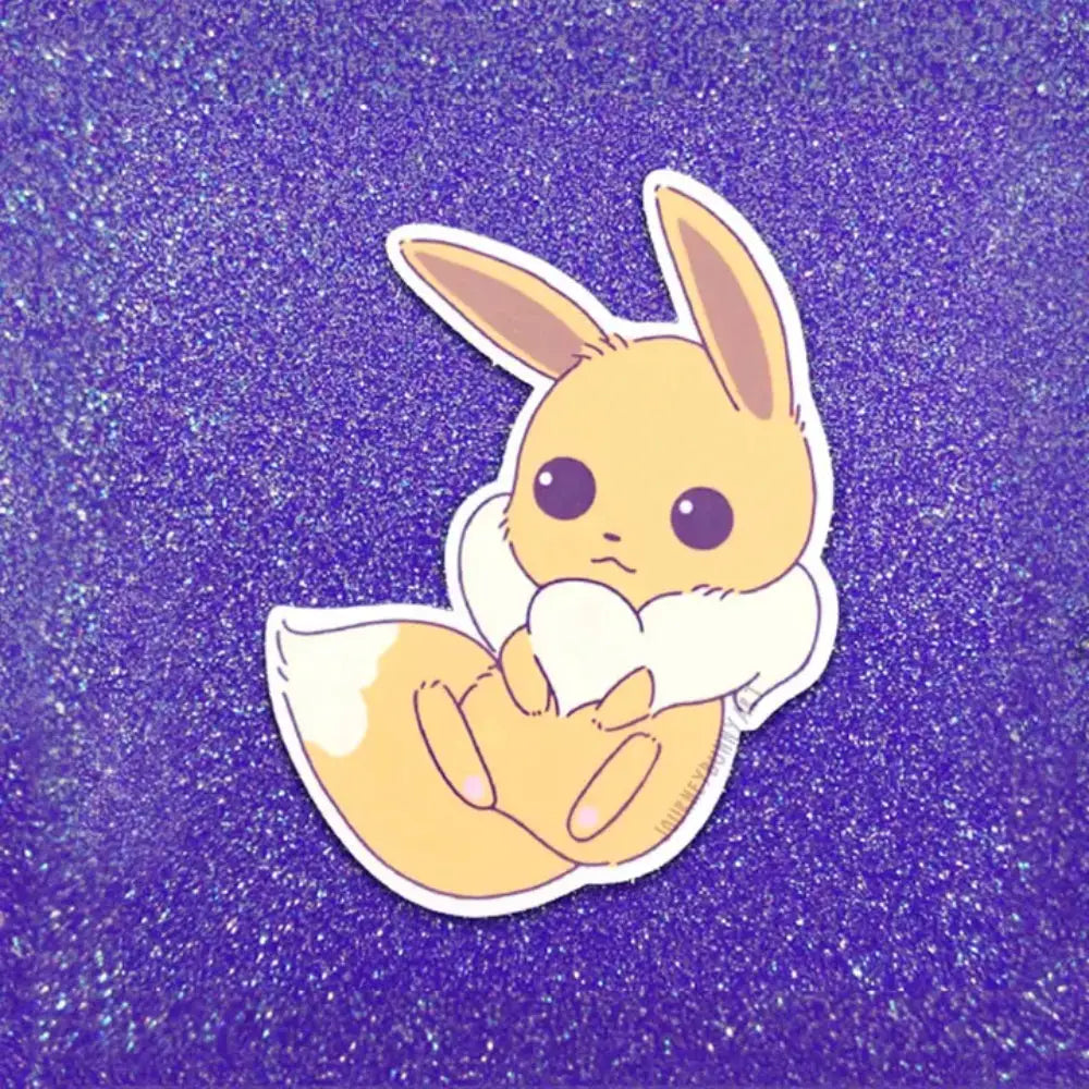 Fluffy Fox Sticker - Toys & Gifts