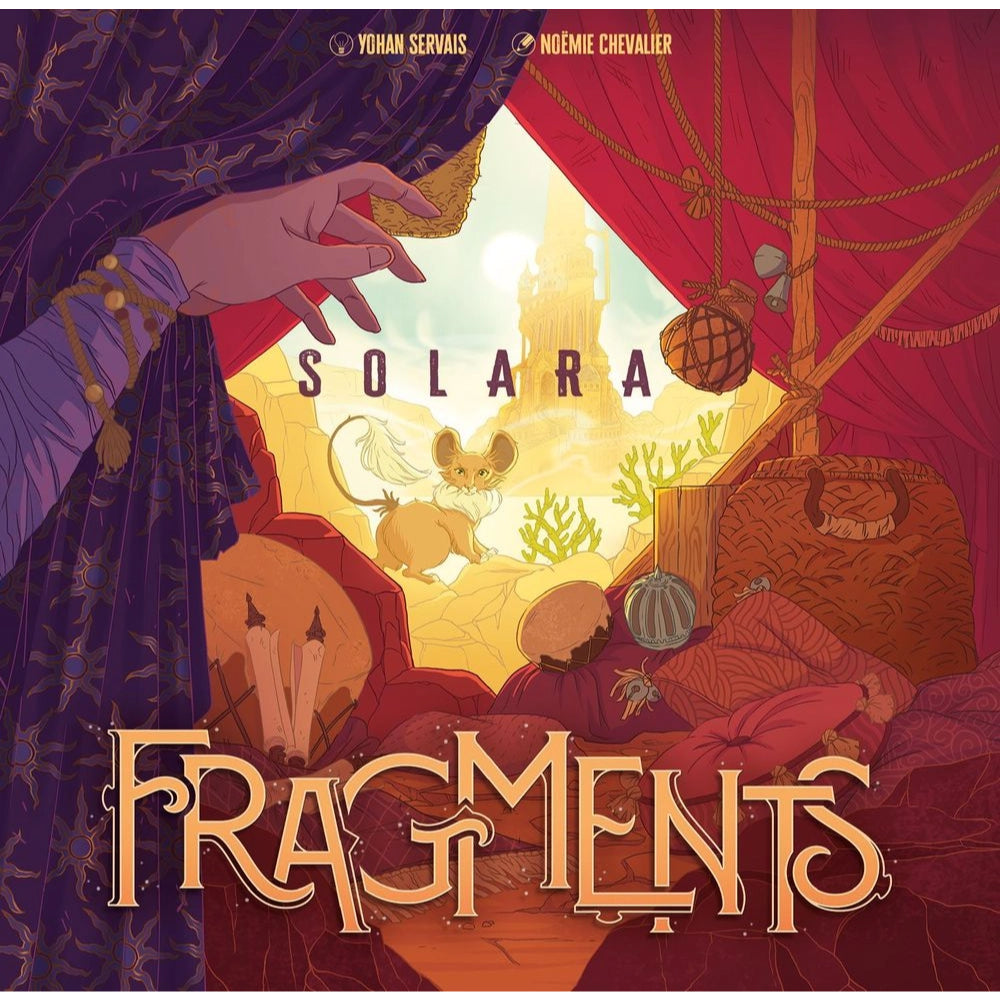 The cover art for the graphic novel Fragments Solara features a whimsical, richly detailed fantasy illustration