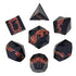 Galactic Flow Metal Polyhedral (D&D) Dice Set (7) - Dice & Dice Supplies