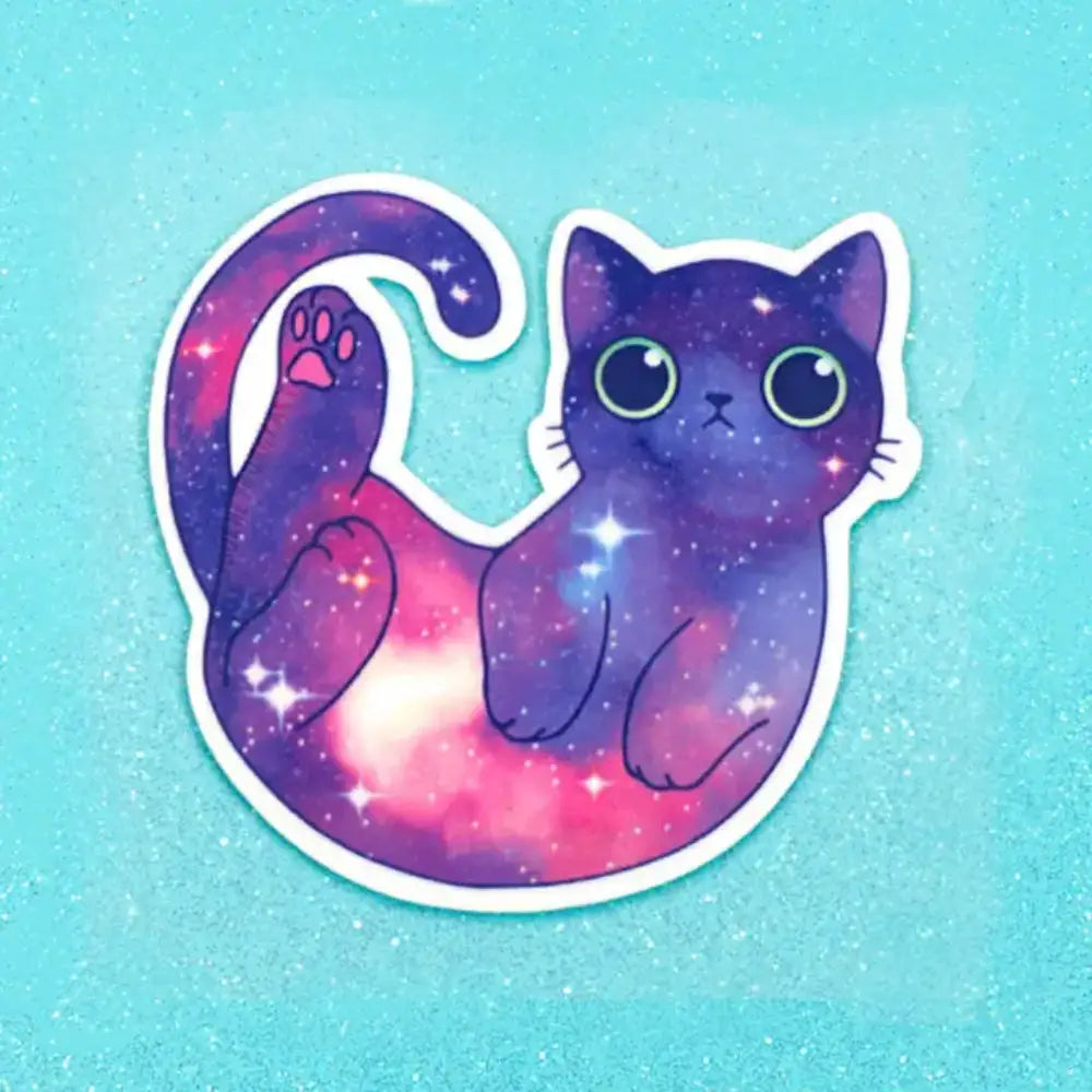 Galaxy Cat Sticker - Toys & Gifts