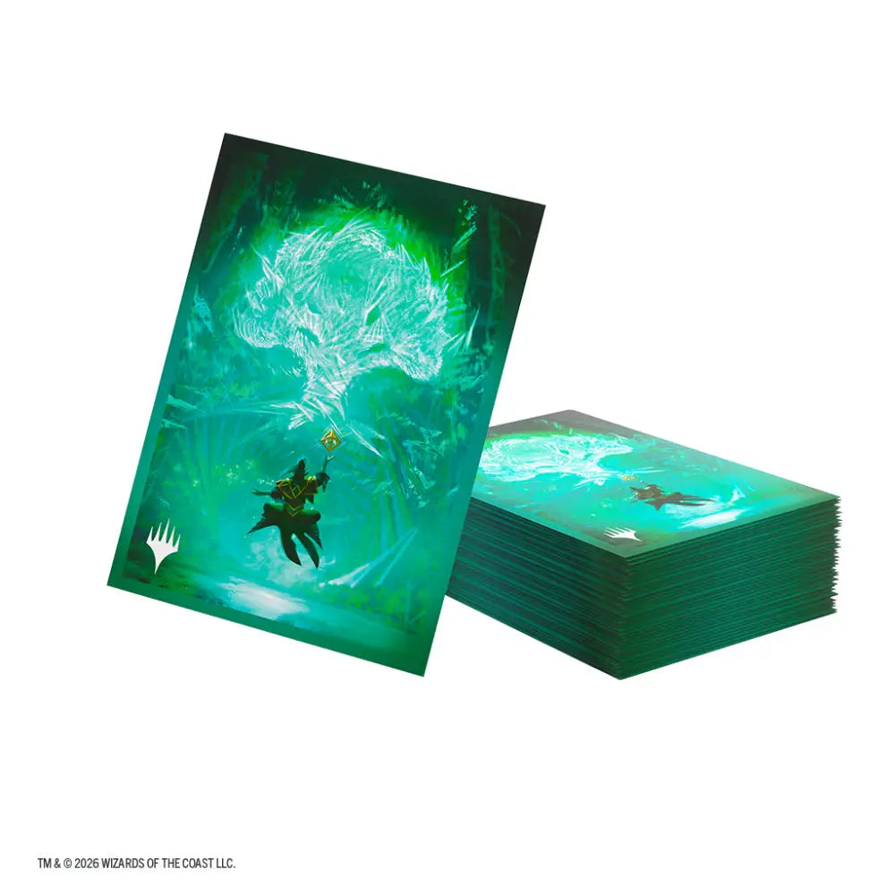 Gamegenic Magic the Gathering Secrets of Strixhaven Art Card Sleeves - Forests - Card Games