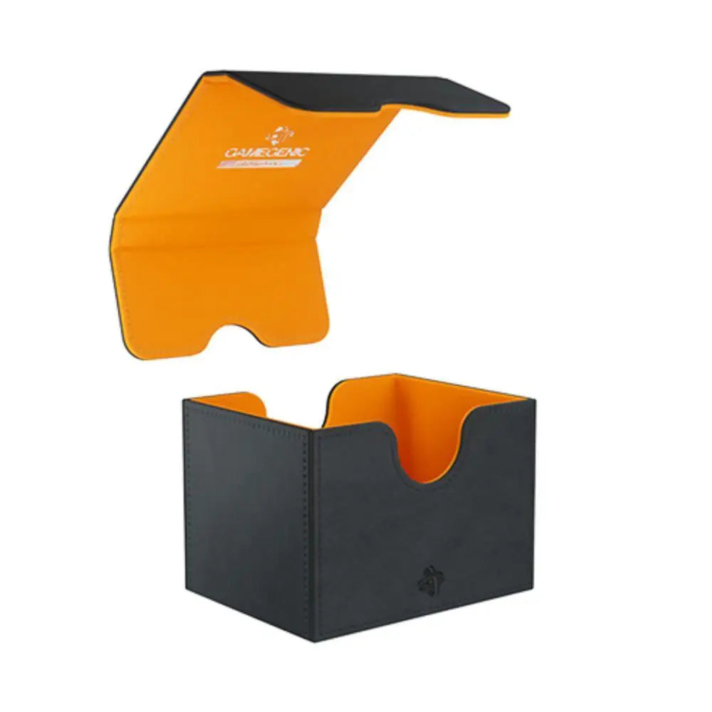 Gamegenic Sidekick 100+ XL Convertible Deckbox - Black/Orange - Card Games