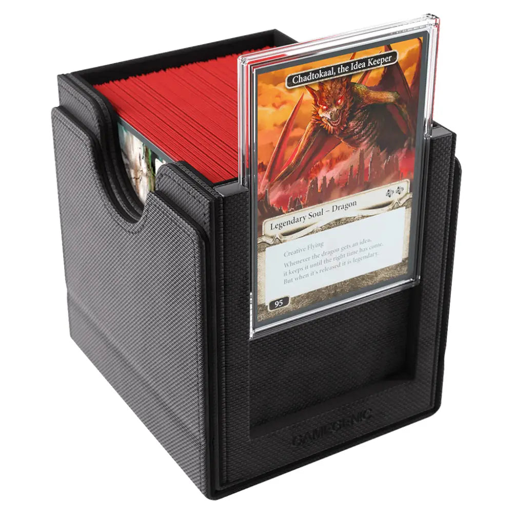 Gamegenic Sidekick Pro 100+ XL Convertible Deckbox - Black - Card Games