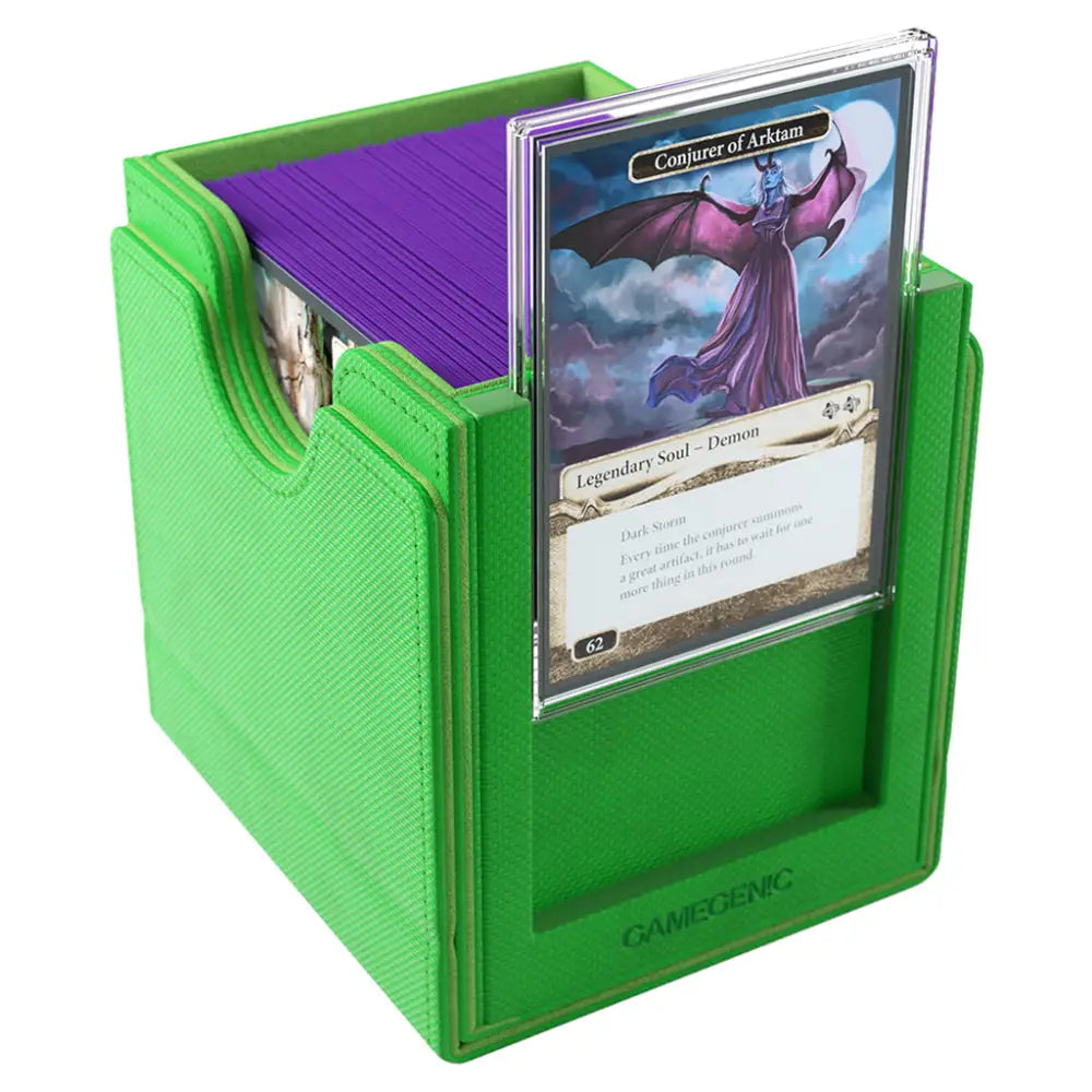 Gamegenic Sidekick Pro 100+ XL Convertible Deckbox - Green - Card Games