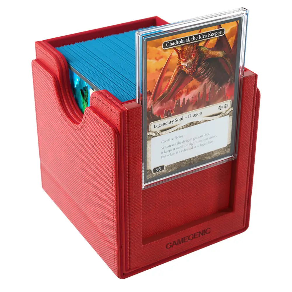 Gamegenic Sidekick Pro 100+ XL Convertible Deckbox - Red - Card Games