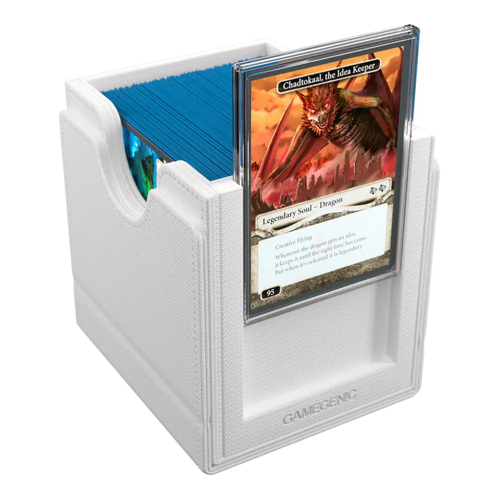 Gamegenic Sidekick Pro 100+ XL Convertible Deckbox - White - Card Games